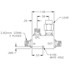 30 dB Directional Coupler - 2.92mm
