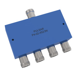 4-Way Power Divider: 0.3 to 60 MHz - Type-N